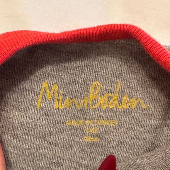 Mini Boden Red and Gray Vehicle Print T-Shirt - Picture 2 of 2